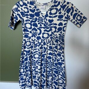 Hanna Anderson 140cm|US 10 Blue Tulip Dress